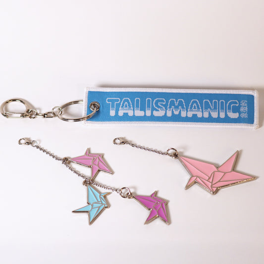 Origami crane keychain / bag charms